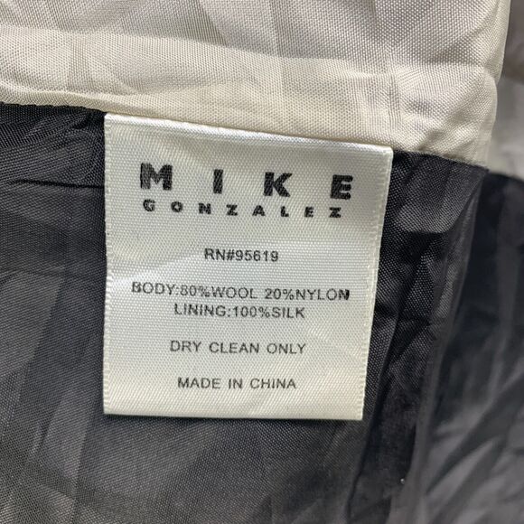 Mike Gonzalez Womens Coat Jacket Wool Blend Silk Lining Small Black - Picture 9 of 16